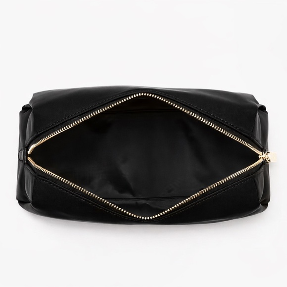 Kate Spade Black Nylon Cosmetic Bag Travel Makeup Pouch Organizer Designer Style - Picture 8 of 9